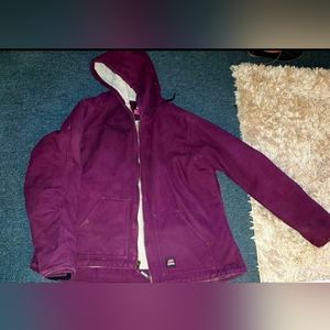 BERNE Women's Sherpa-Lined Duck Hooded Coat